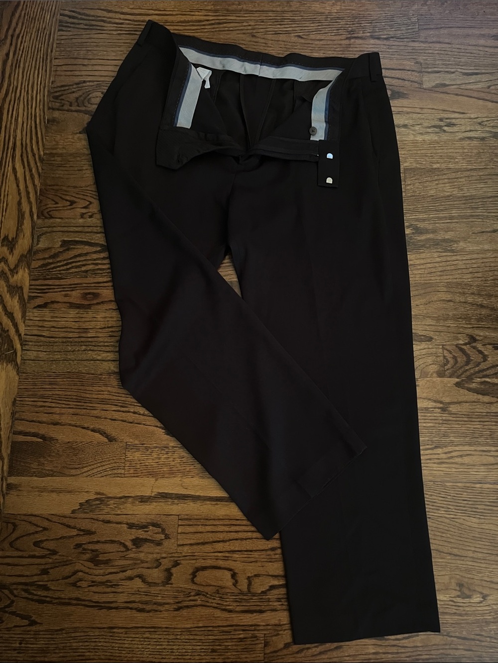 Axist Men's Black Dress Pants - Slim Formal Trousers